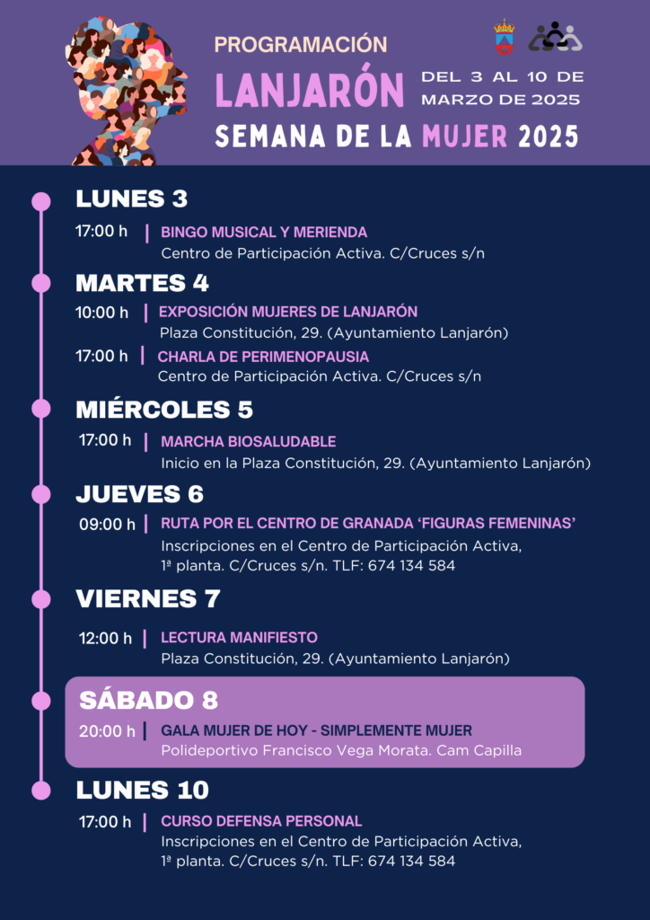 Lanjarón Semana de la MUJER 2025 Programación