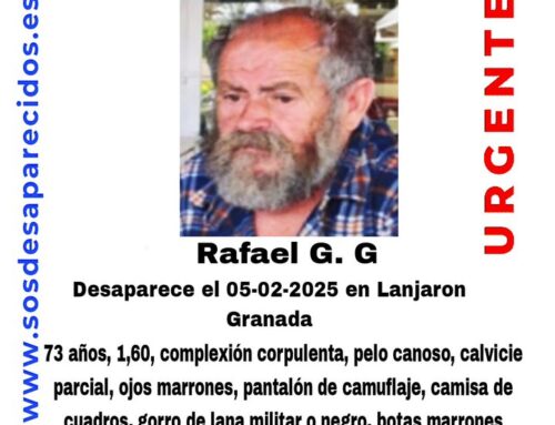 Convocan una batida para buscar a un vecino de Lanjarón desaparecido desde hace 15 días